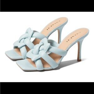 Coach Blue Kellie Knotted Heels